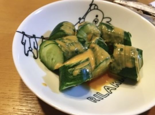 きゅうりの味噌和え