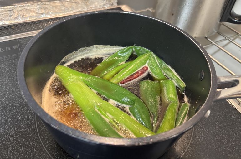 チャーシューの仕込み