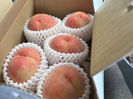 あら川の桃